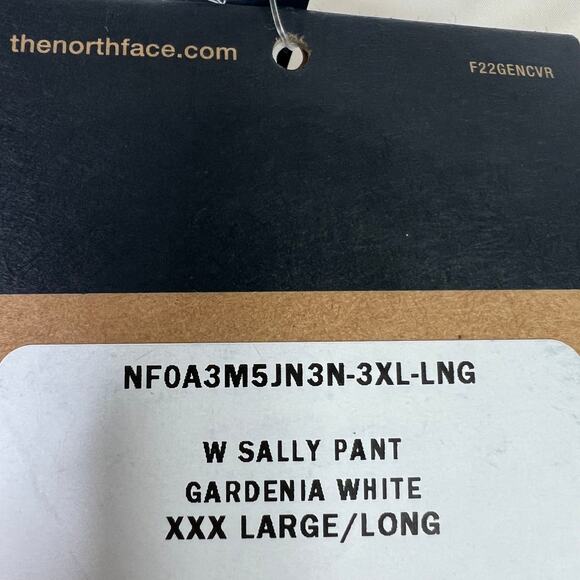 The North Face W Sally Pant Gardenia White 3X Long Waterproof Snow Pants - Picture 4 of 15